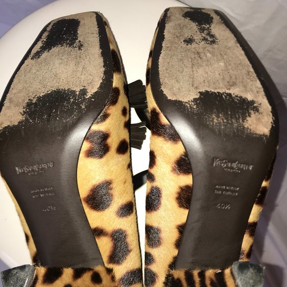 Vintage Yves St. Laurent Leopard Heels - Picture 5 of 5